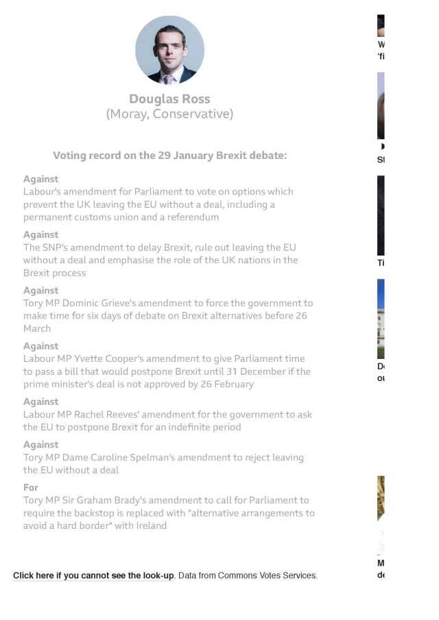 brexit- how did my mp vote on the amendments? - bbc news